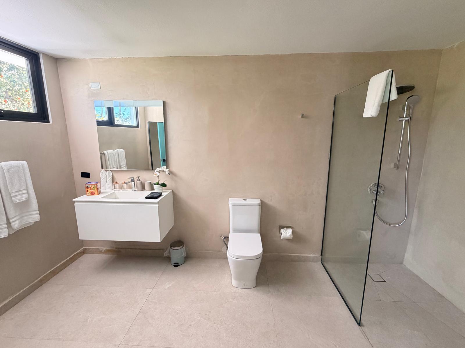 Bathroom with garden window